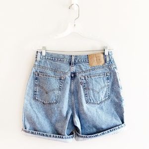 Levi’s Vintage High Waisted Mom Shorts Denim